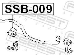  Tuleja stabilizatora przedniego Subaru Impreza 2