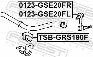 Tuleja stabilizatora przedniego Lexus GS sedana (S19) (2005 - 2011) cena, od 11,06 USD