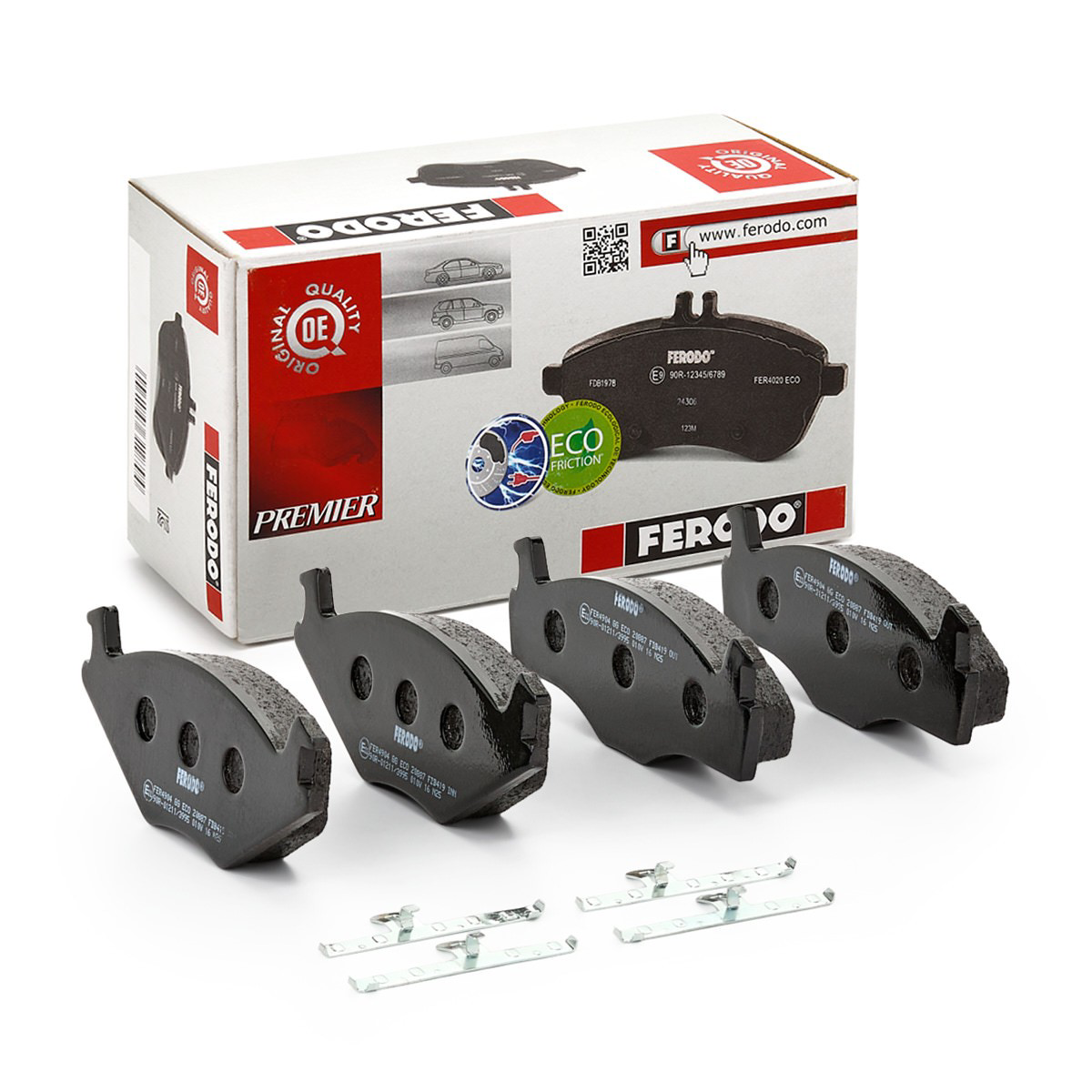 Klocki hamulcowe przednie tarczowe Ferodo FDB4023 cena, od 27,45 USD