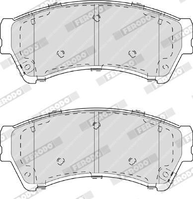 Klocki hamulcowe przednie tarczowe Ferodo FDB4062 cena, od 24,82 USD