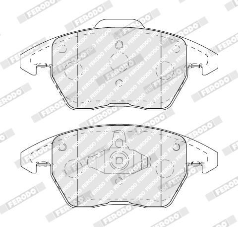 Klocki hamulcowe przednie tarczowe Ferodo FDB5110 cena, od 43,55 USD