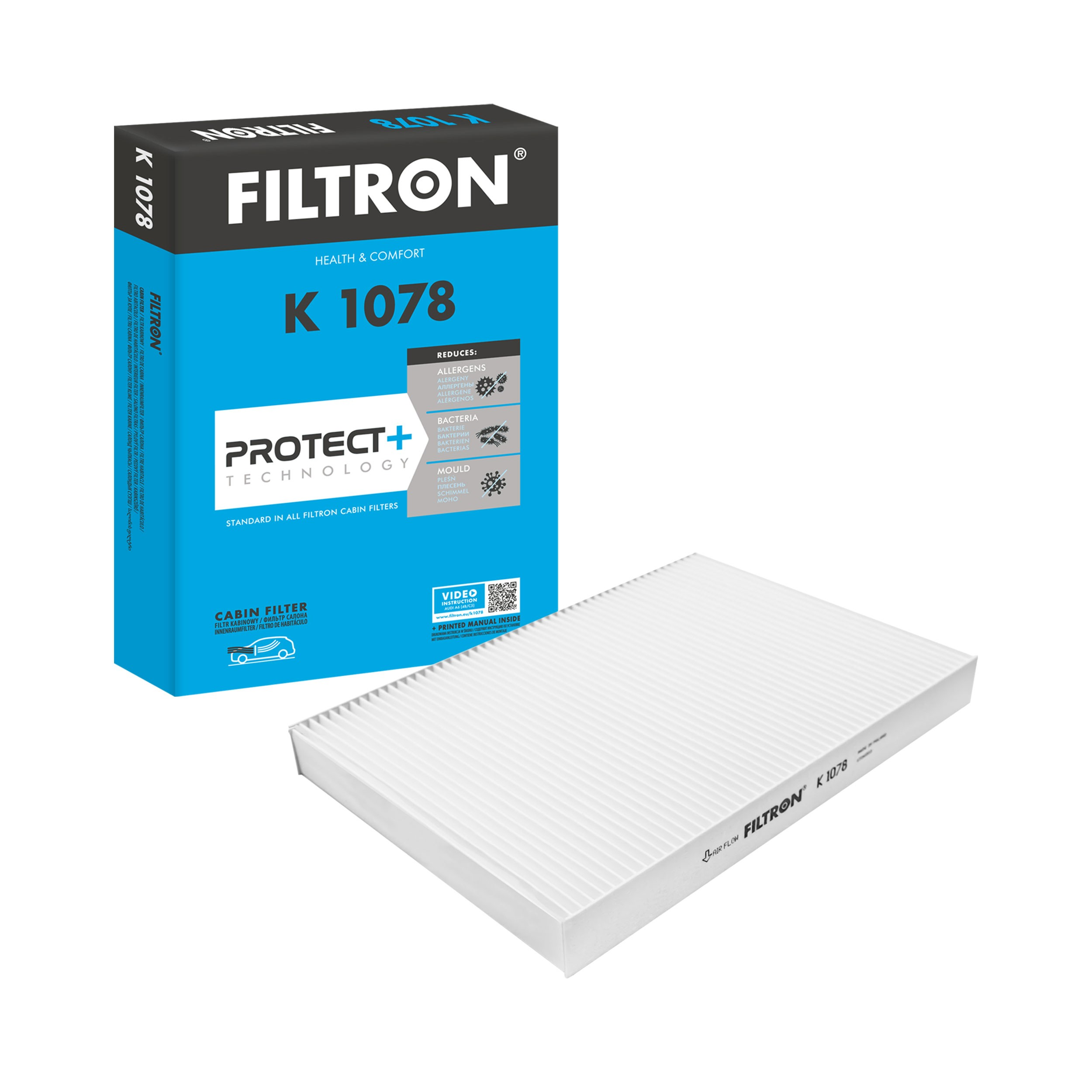 Do koszyka K1078 Filtron Filtr kabiny
