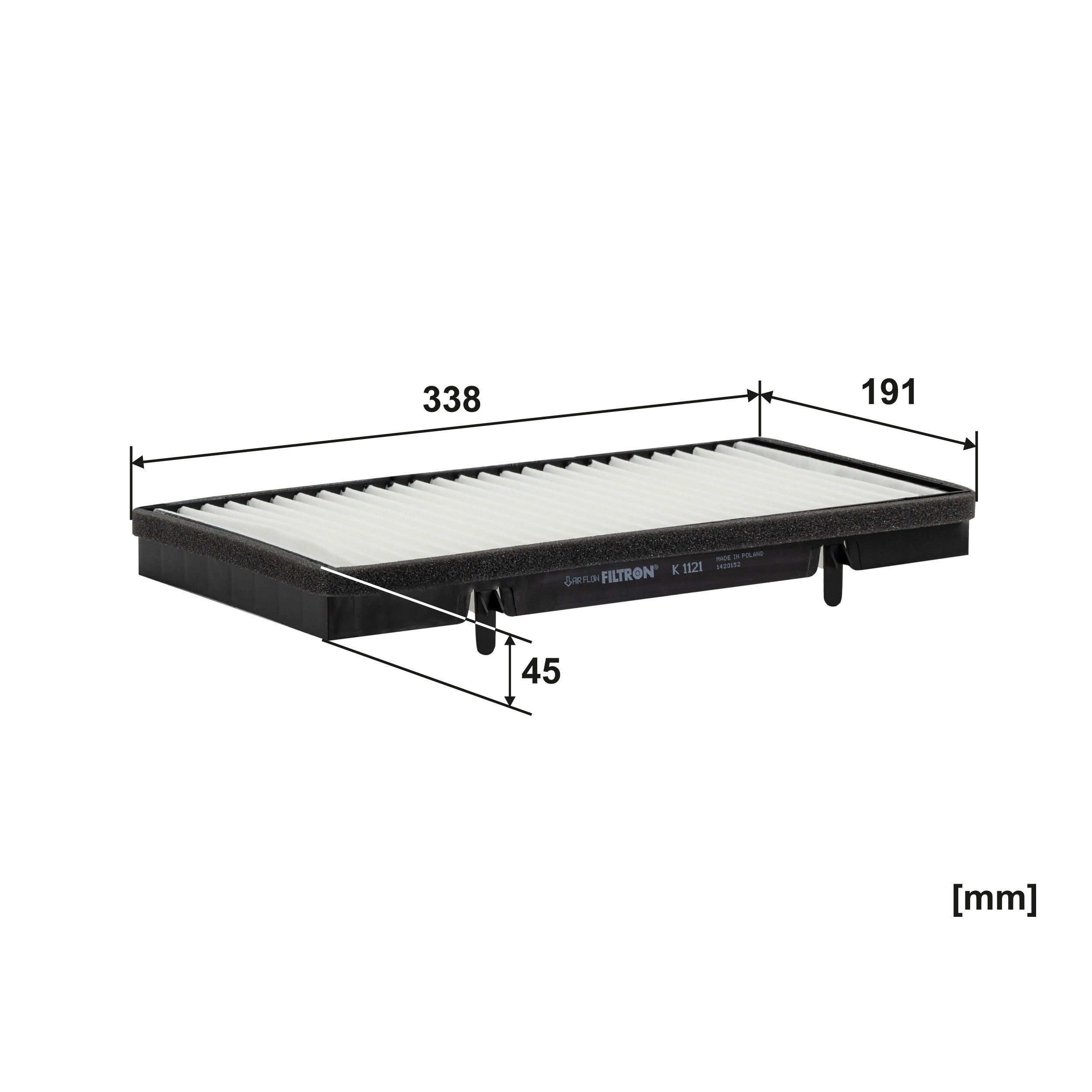 Filtr kabiny K1121 Filtron