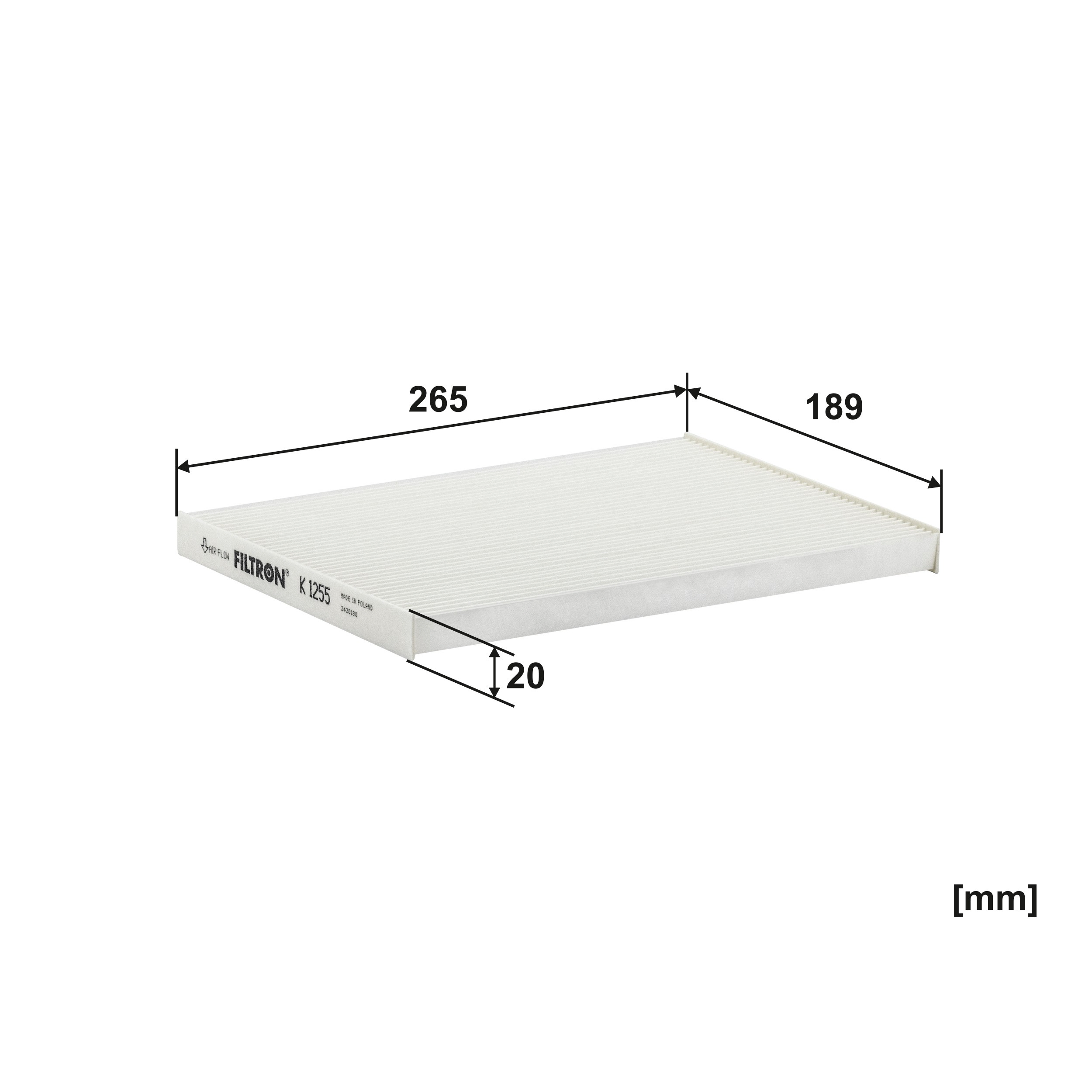 Filtr kabiny Filtron K1255 cena, od 7,94 USD