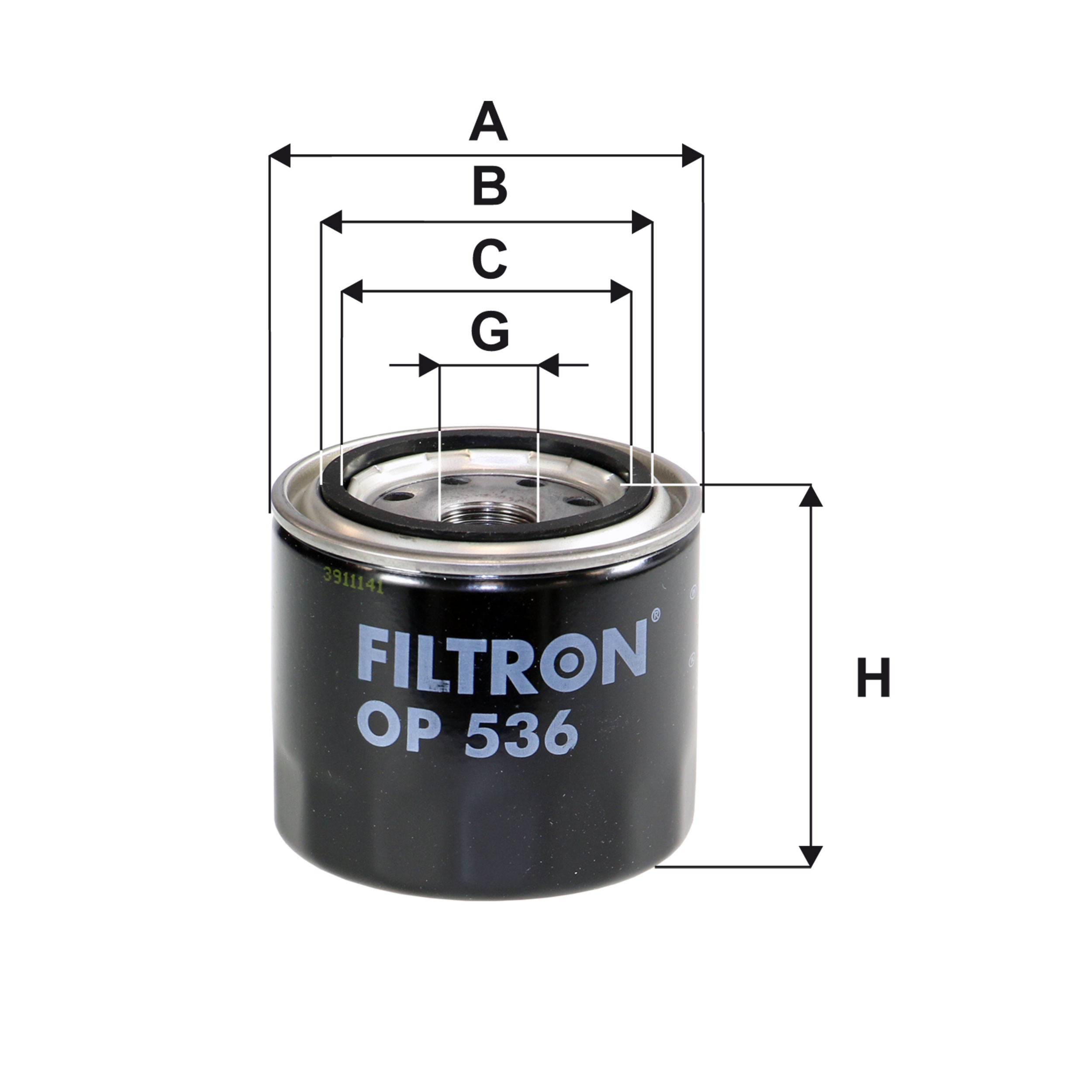 Filtr oleju OP536 Filtron