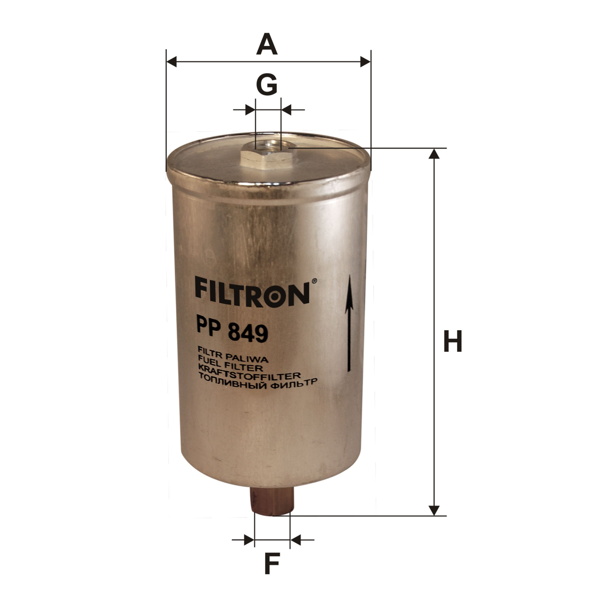 Filtr paliwa PP849 Filtron