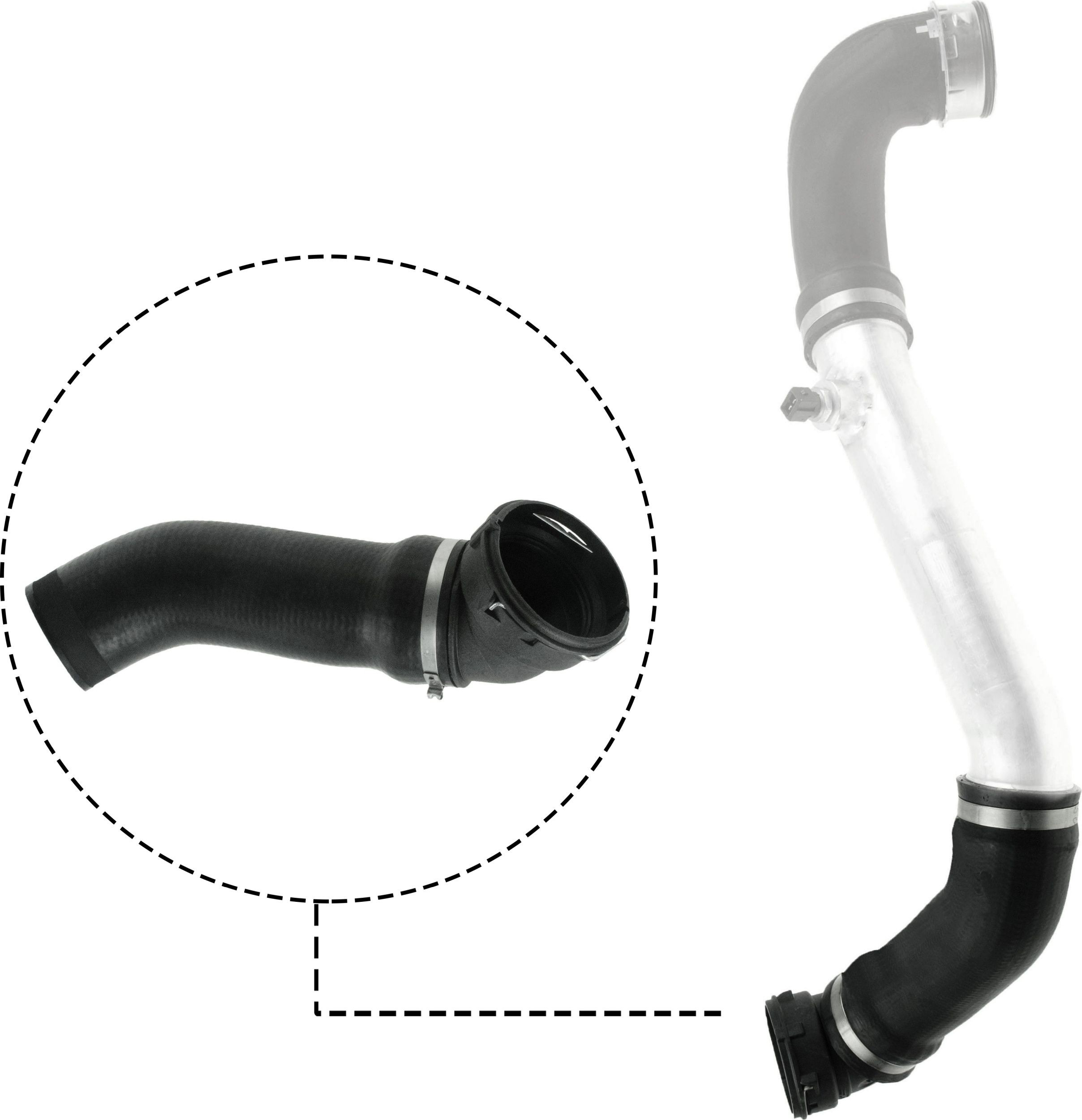 Przewód (króciec) intercoolera Gates 090714 cena, od 52,82 USD