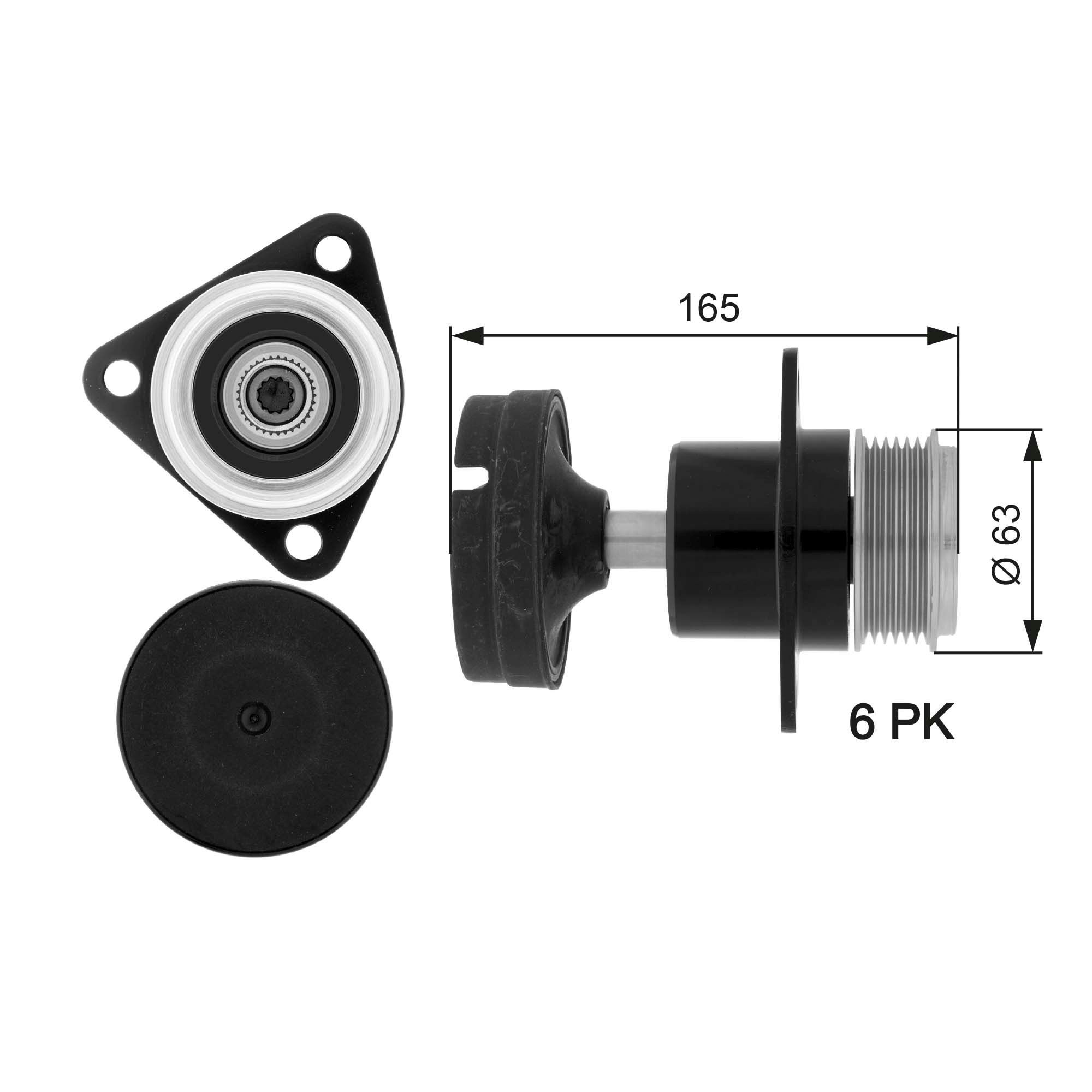 OAP7050 Gates Koło pasowe alternatora