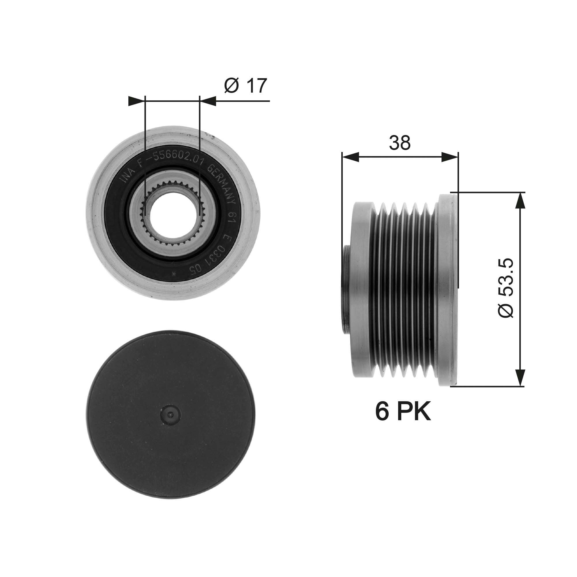 Koło pasowe alternatora General Motors 93199868 cena, od 27,53 USD