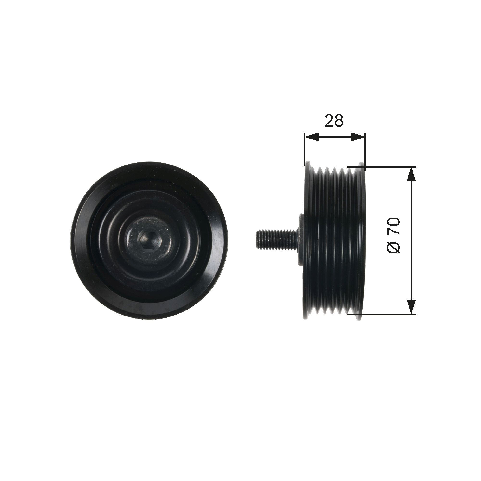 Rolka prowadząca, kierunkowa paska napędowego Gates T36410 cena, od 34,78 USD