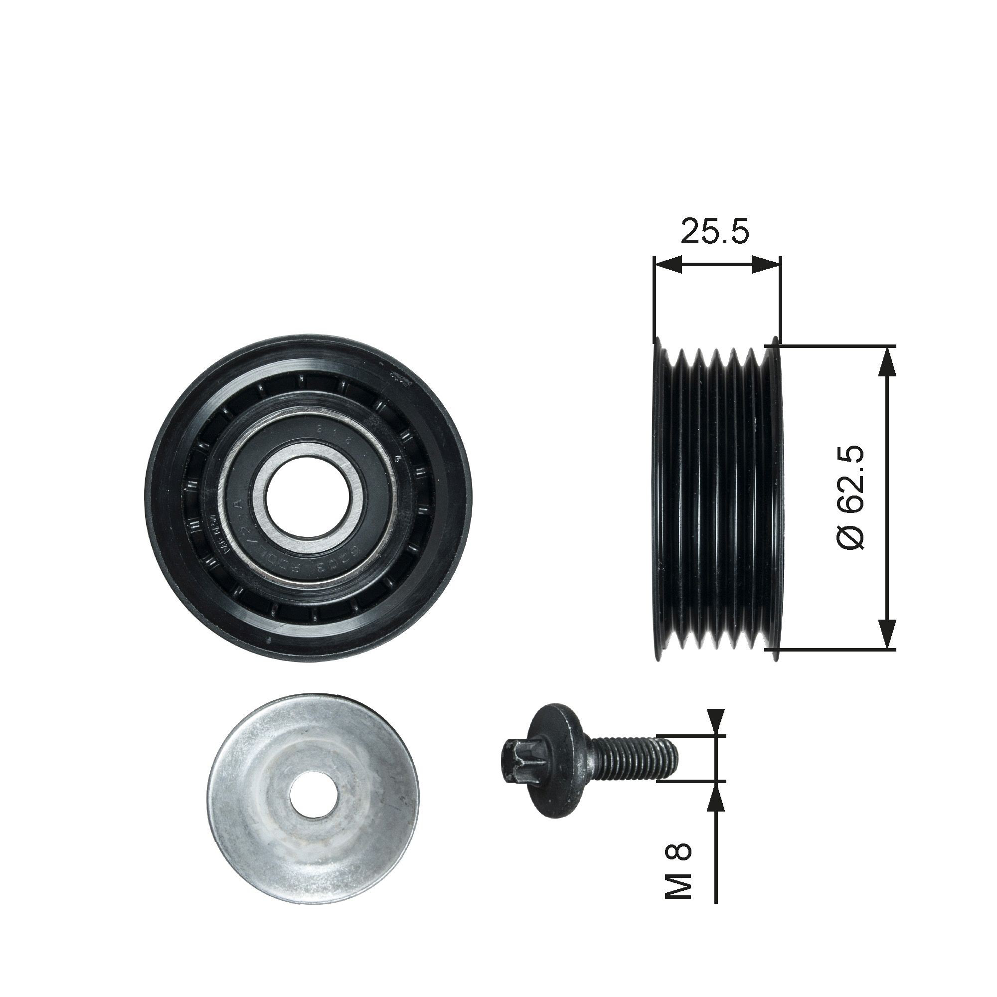 51856150 Chrysler Rolka prowadząca, kierunkowa paska napędowego