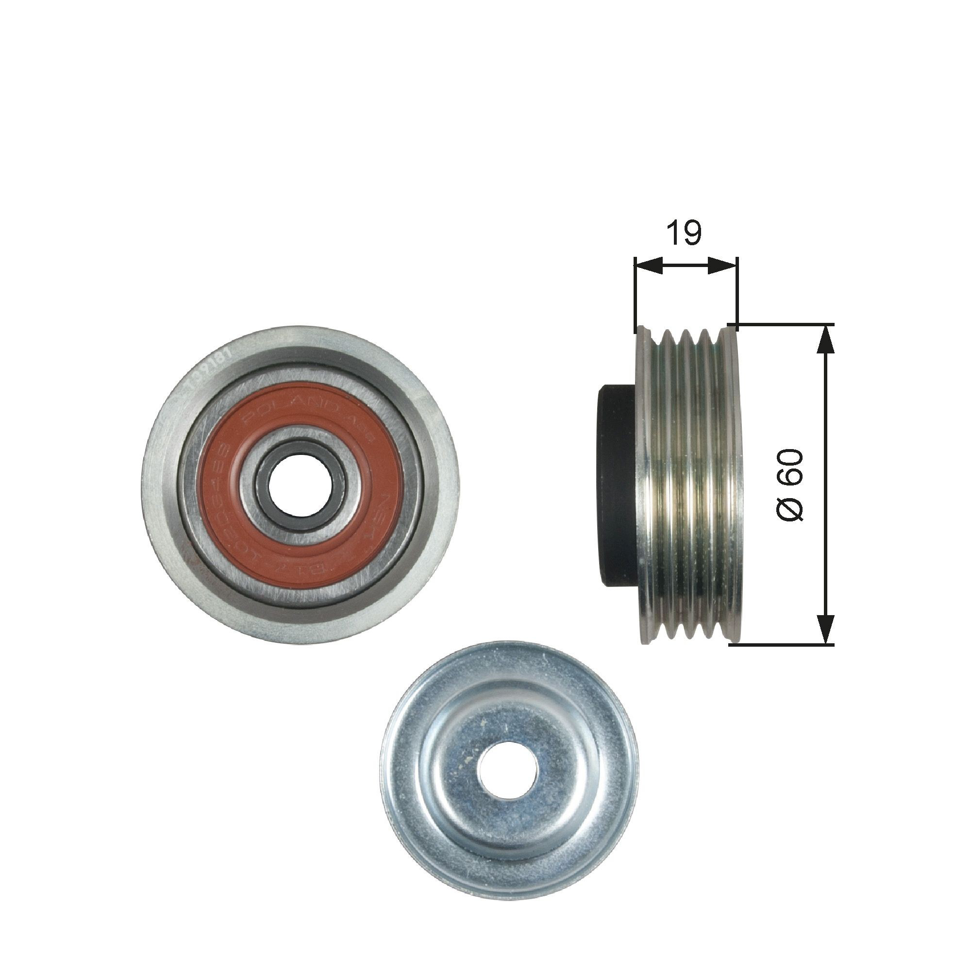 Rolka napinacza paska napędowego Fiat/Alfa/Lancia 71742776 cena, od 32,27 USD