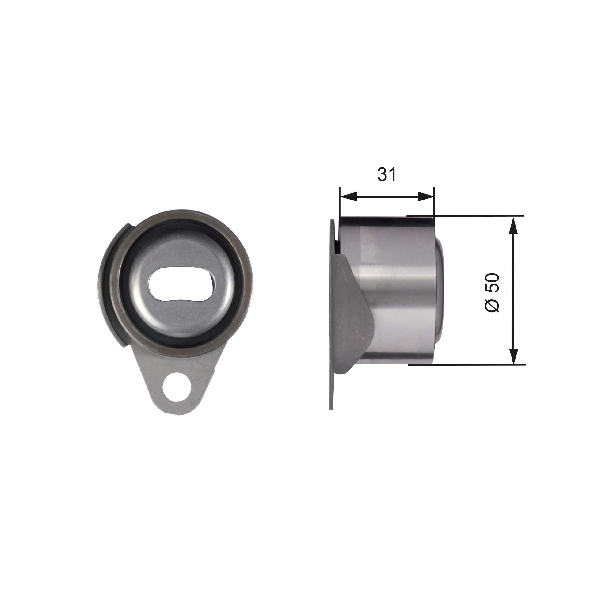 Rolka napinacza paska rozrządu Gates T41157 cena, od 19,47 USD