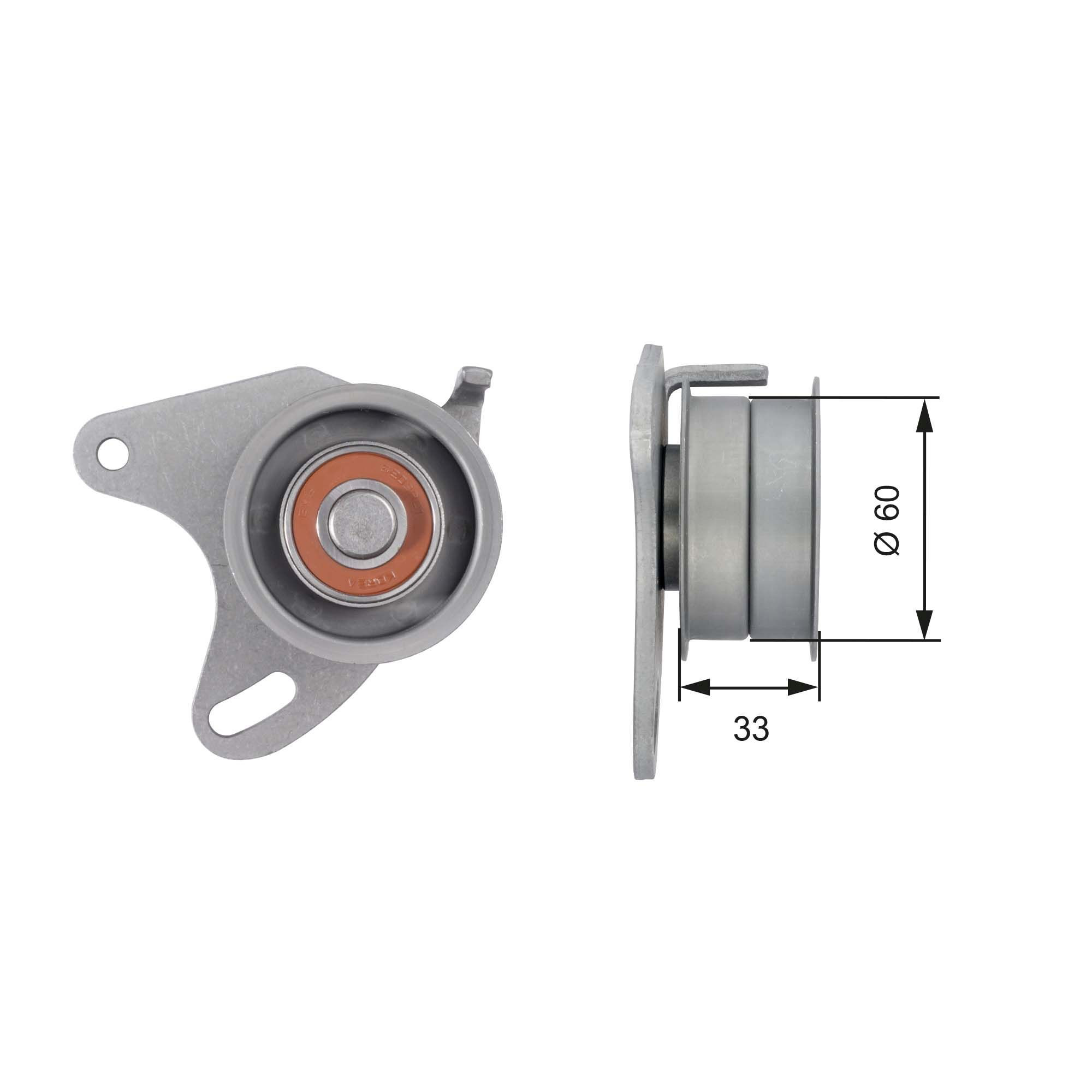 Rolka napinacza paska rozrządu Mitsubishi Pajero I SUV (L04G, L14G) (1982 - 1991) cena, od 22,22 USD