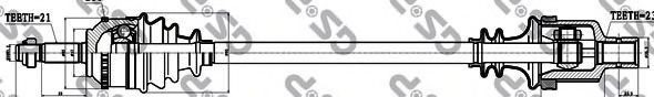 Do koszyka Półoś napędowa przednia prawa Renault Clio SYMBOL LB0, LB1, LB2