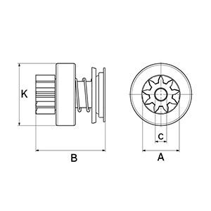 Do koszyka 238529 Cargo Elektromagnes rozrusznika