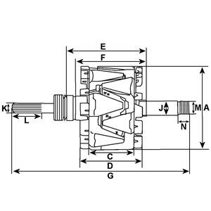 Do koszyka Wirnik alternatora Renault Espace IV JK0