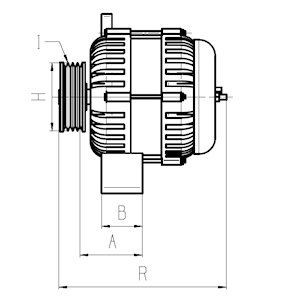 Do koszyka Alternator Opel Ascona C 84, 89