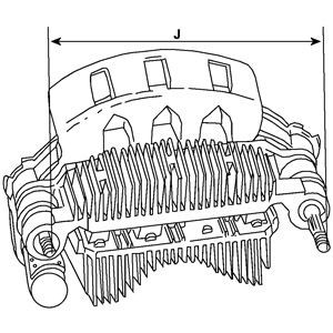 Mostek prostowniczy alternatora = Moster diodowy alternatora Peugeot Expert TEPEE