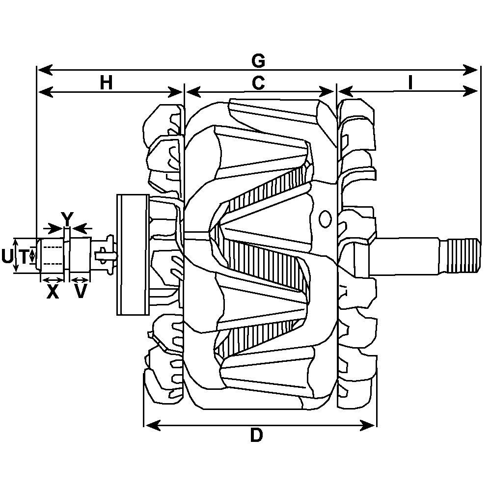 Wirnik alternatora Volkswagen Jetta VI sedana (162, 163, AV3, AV2, AY2, AY3) (2011 - 2019) cena, od 62,32 USD