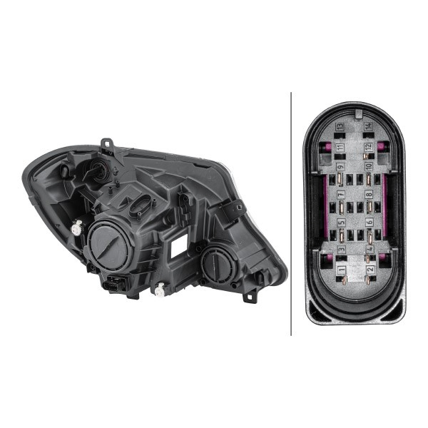 Reflektor lewy HELLA 1ED011030111 cena, od 230,28 USD