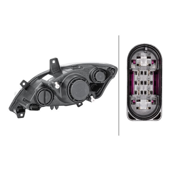 1EG009627021 HELLA Reflektor prawy