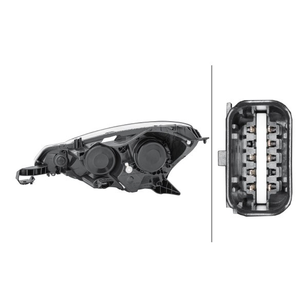 Reflektor prawy Citroen C3 II hatchback (A51) (2009 - 2016) cena, od 185,40 USD