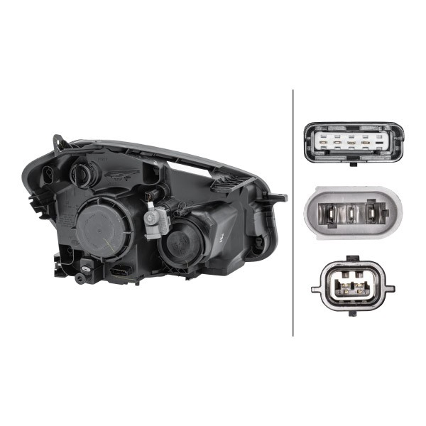 Reflektor lewy Nissan Qashqai I SUV (J10) (2010 - 2013) cena, od 215,84 USD