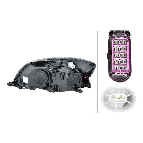 Reflektor prawy HELLA 1EL010417381 cena, od 165,53 USD