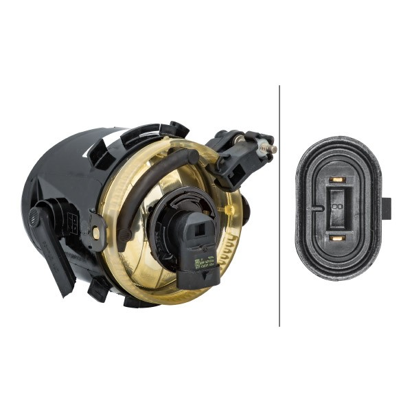 Lampa przeciwmgielna prawa HELLA 1N0009955041 cena, od 51,32 USD