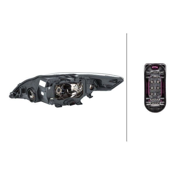 Reflektor prawy HELLA 1ZL010541061 cena, od 368,26 USD