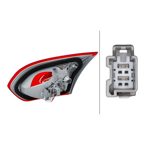 Lampa zespolona tylna lewa Ford Focus III sedana (CB8) (2010 - 2020) cena, od 59,30 USD