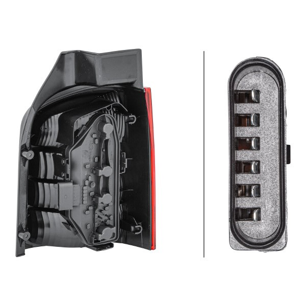 Do koszyka Lampa zespolona tylna lewa Volkswagen Multivan T5 7HM, 7HN, 7HF, 7EF, 7EM, 7EN
