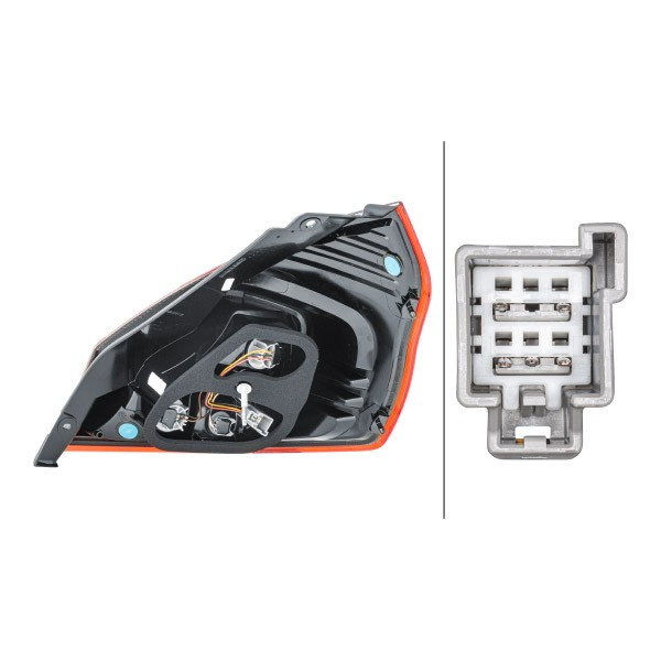 Lampa zespolona tylna lewa Ford Fiesta Mk6 hatchback (CB1) (2008 - 2016) cena, od 78,69 USD