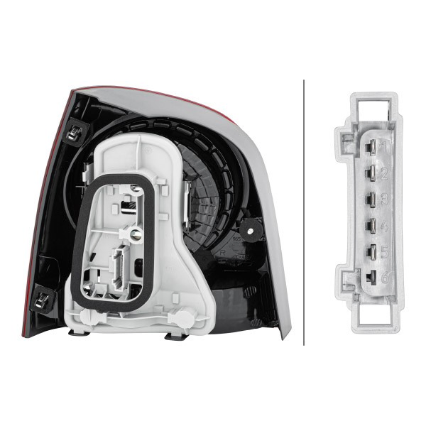 2VP965303081 HELLA Lampa zespolona tylna prawa