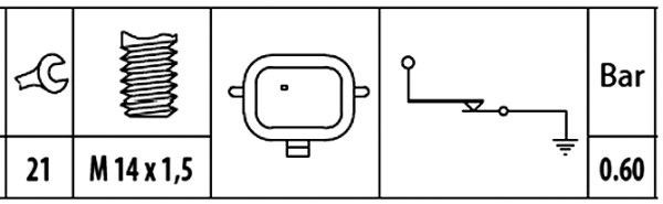 Do koszyka Czujnik ciśnienia oleju Renault Clio SYMBOL LB0, LB1, LB2