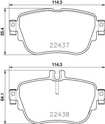Okładziny (klocki) do hamulców tarczowych tylne Mercedes E kombi (S213) (2016 - 2023) cena, od 43,47 USD