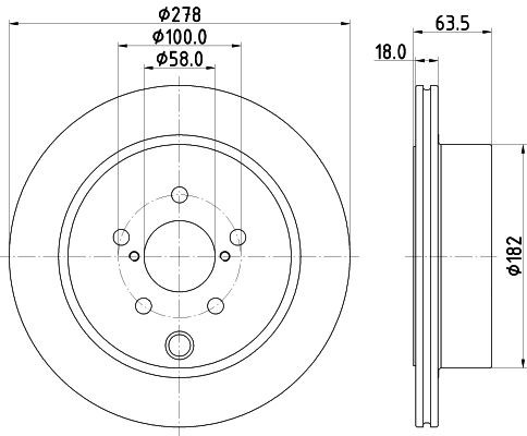 Tarcza hamulcowa tylna 26700SG000 Subaru