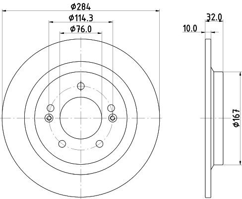 Tarcza hamulcowa tylna Hyundai Sonata VIII sedana (DN8) (2019 - 2026) cena, od 53,06 USD
