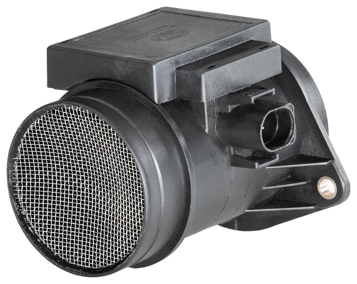 Czujnik przepływu powietrza, przepływomierz powietrza M.A.F. 8ET009149671 HELLA