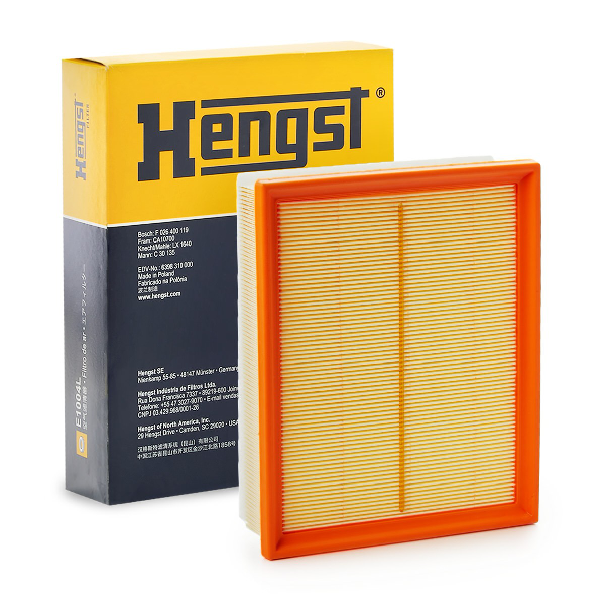 Filtr powietrza Hengst E1251L cena, od 10,32 USD