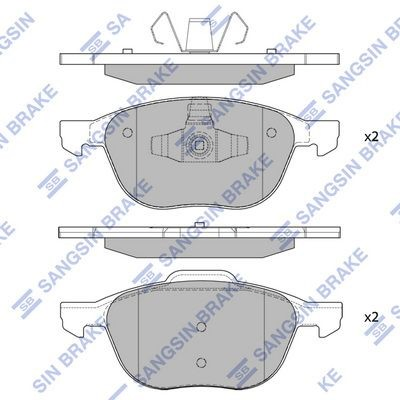 Klocki hamulcowe przednie tarczowe Volvo S40 II sedana (MS) (2004 - 2012) cena, od 27,13 USD