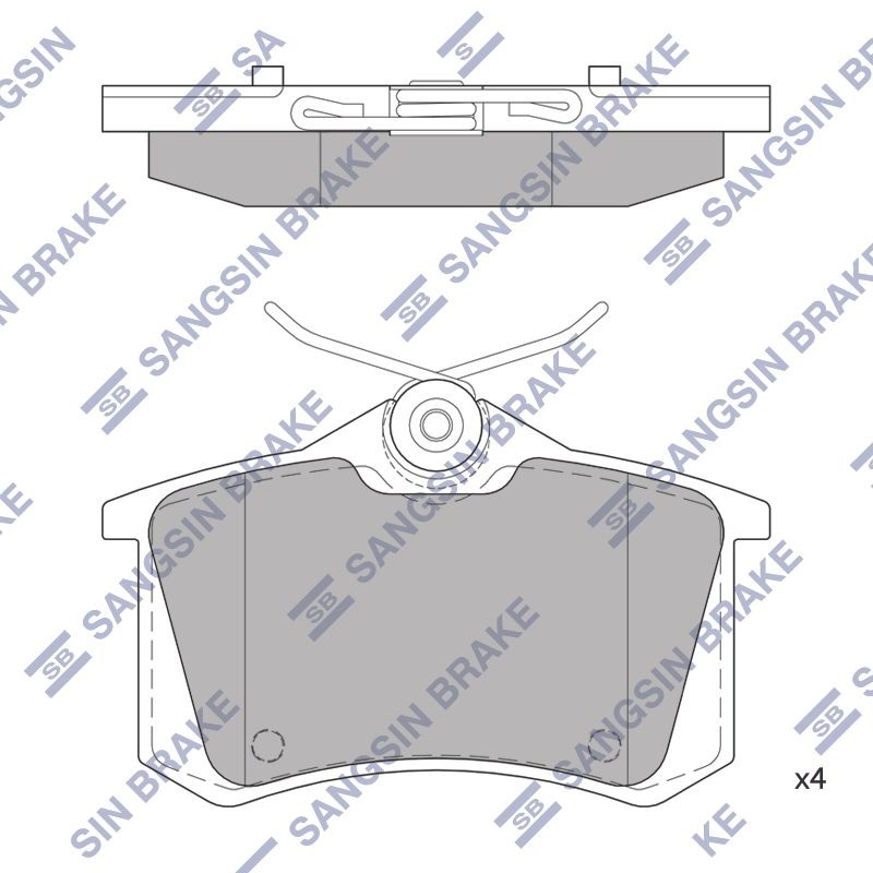 Okładziny (klocki) do hamulców tarczowych tylne Volkswagen Polo III hatchback (6N1) (1994 - 1999) cena, od 9,08 USD