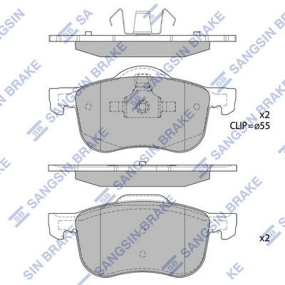 Klocki hamulcowe przednie tarczowe do Volvo S80 I TS, TH, KV
