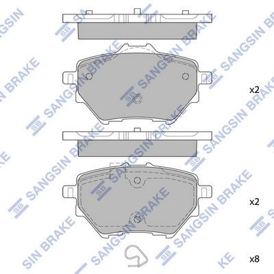 Okładziny (klocki) do hamulców tarczowych tylne Peugeot 508 II hatchback (FB, FH, F3) (2018 - 2026) cena, od 29,05 USD