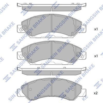 Do koszyka Klocki hamulcowe przednie tarczowe Cadillac Escalade III GMT 900
