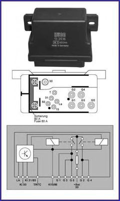  Przekaźnik świec żarowych Mercedes C 