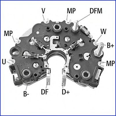 139456 Hitachi Mostek prostowniczy alternatora = Moster diodowy alternatora