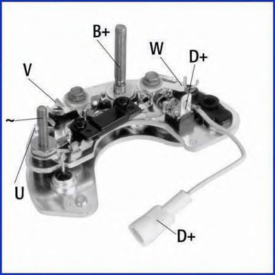 Do koszyka Mostek prostowniczy alternatora = Moster diodowy alternatora Ford Transit V V184/5