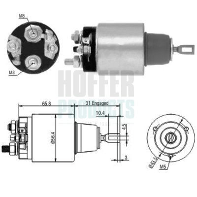 Elektromagnes rozrusznika do BMW 7  E32